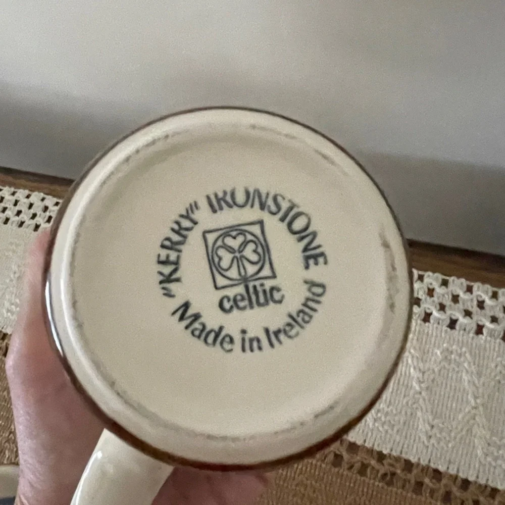 Vintage Ironstone Made In Ireland Kerry Creamer & Two Espresso and Saucer Sets